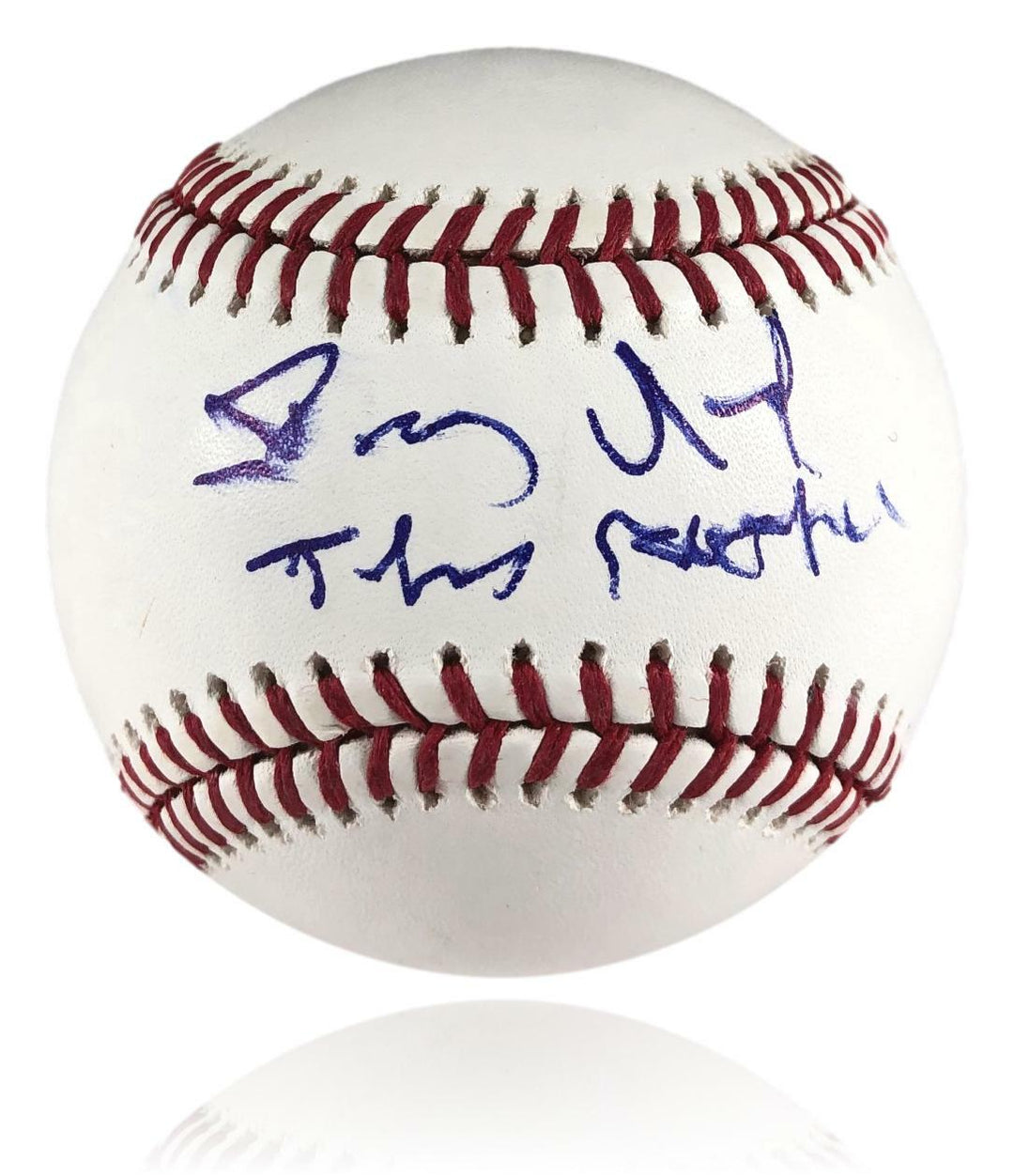 Dennis Quaid Autographed Rawlings OML Baseball JSA COA Signed Parent Trap Rookie