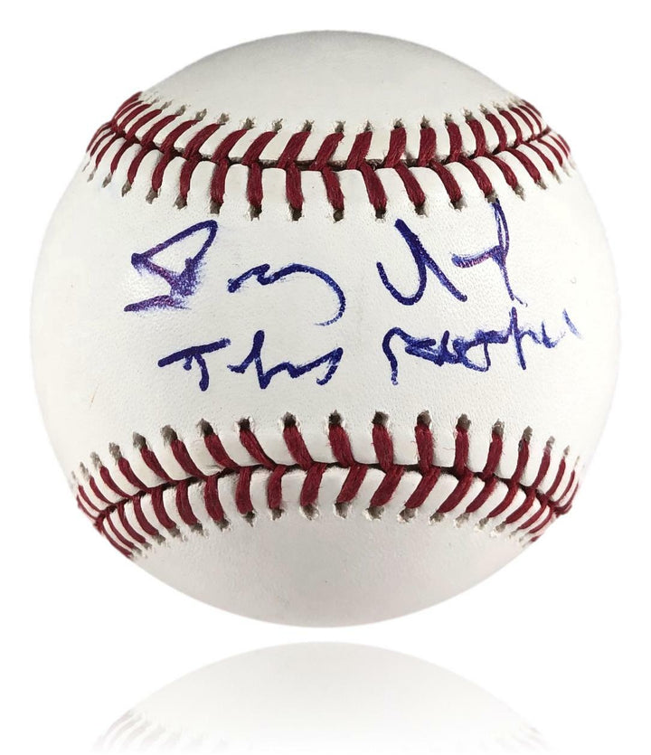 Dennis Quaid Autographed Rawlings OML Baseball JSA COA Signed Parent Trap Rookie