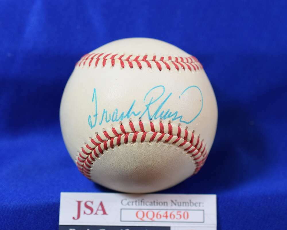 Frank Robinson JSA Coa Autograph American League OAL Signed BasebaLL