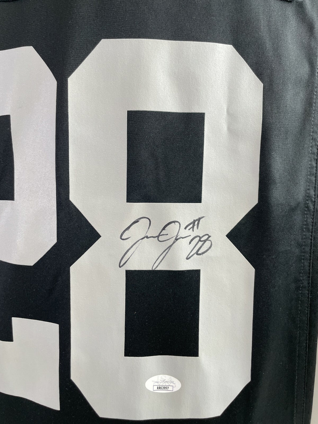 Josh Jacobs Autographed Las Vegas Raiders Official Nike Game Jersey NWT JSA COA
