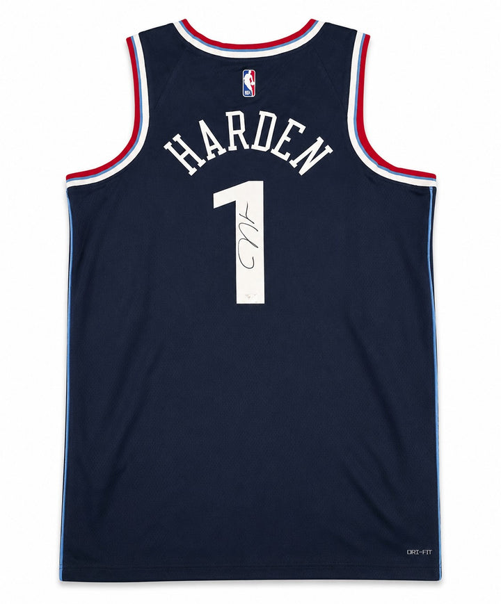 Los Angeles Clippers James Harden Signed Blue Nike Swingman Icon Edition Jersey