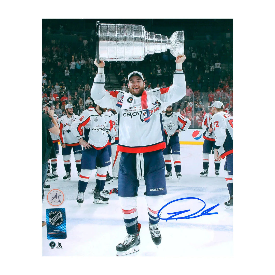Tom Wilson Signed Washington Capitals 2018 Stanley Cup 8x10 Photo