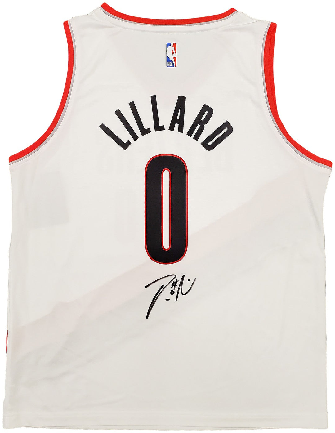 Trail Blazers Damian Lillard Signed White Fanatics Jersey Size L Beckett
