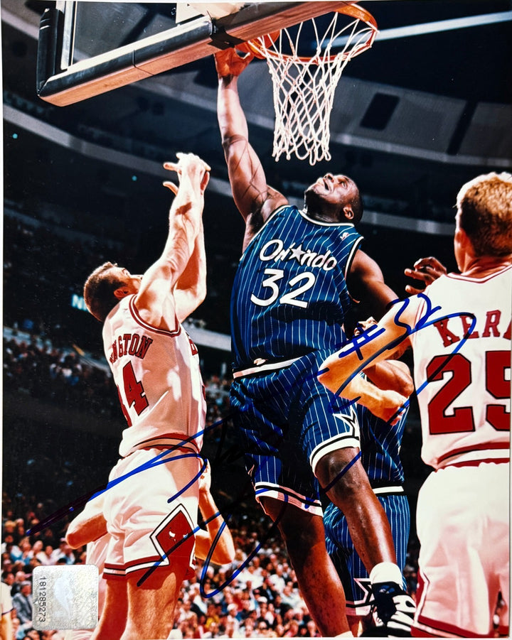 Shaquille O'Neal signed Orlando Magic NBA 8x10 Photo #32-The Score Board COA HOF