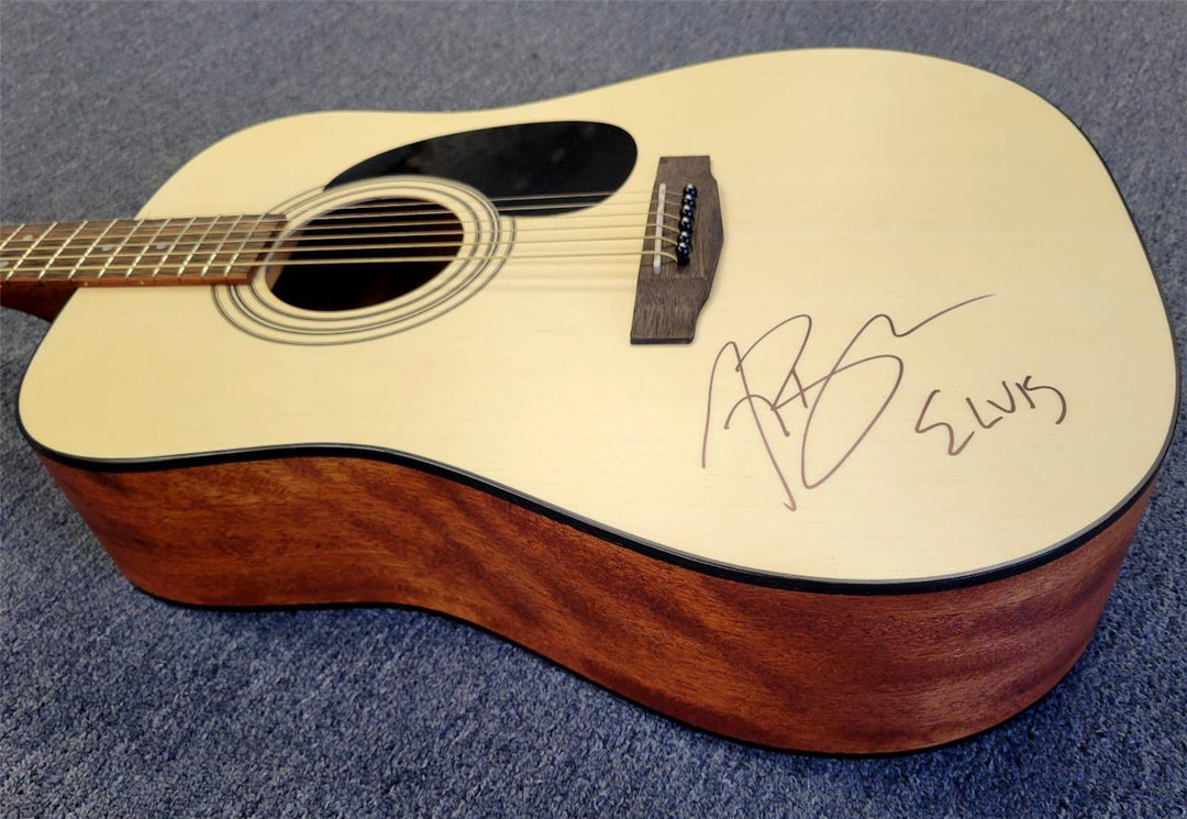 Austin Butler signed RARE "Elvis" Cort Acoustic Guitar autograph ~ BAS Beckett