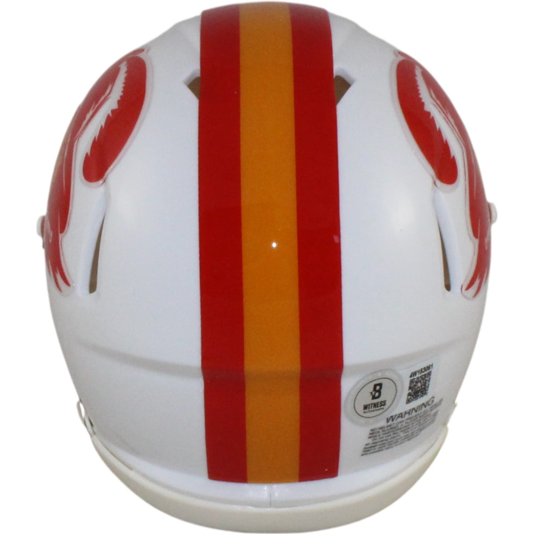 Warren Sapp Autographed Tampa Bay Buccaneers Mini Helmet TB Beckett WIT 54871