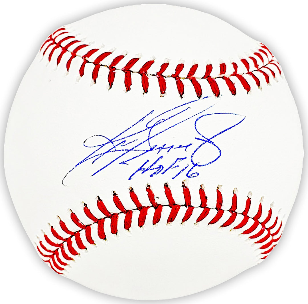 Ken Griffey Jr. Signed MLB Baseball Seattle Mariners "HOF 16" Beckett & MCS Holo