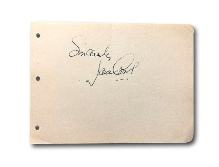 Jane Bailey Hand Signed Album Page Cut JSA COA Autograph Author Lark Song