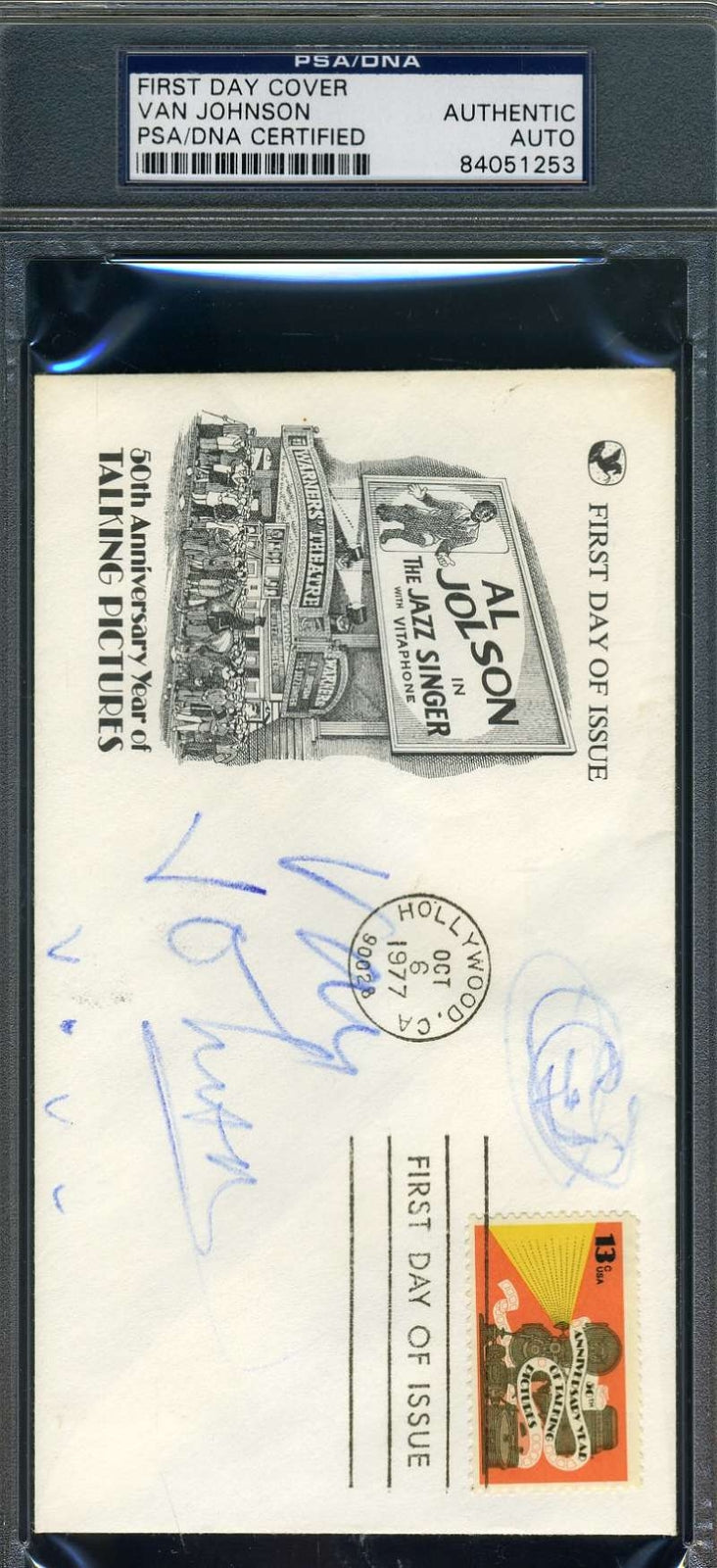 Van Johnson Hand Signed Psa Dna 1977 Fdc Autographed Authentic