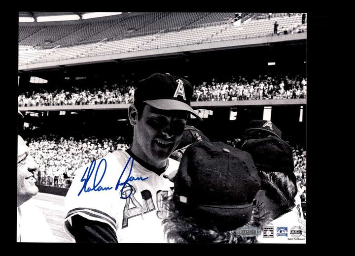 Nolan Ryan Steiner Coa Signed  8x10 Photo Autograph Angels