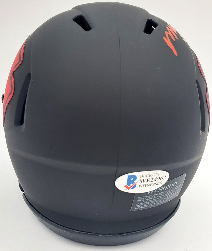 Mecole Hardman Signed Kansas City Chiefs Eclipse Black Speed Mini Helmet Beckett