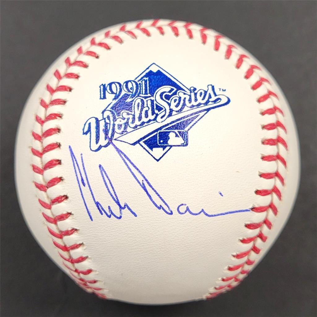 Chili Davis signed 1991 World Series Baseball autograph Yankees BAS Beckett Holo