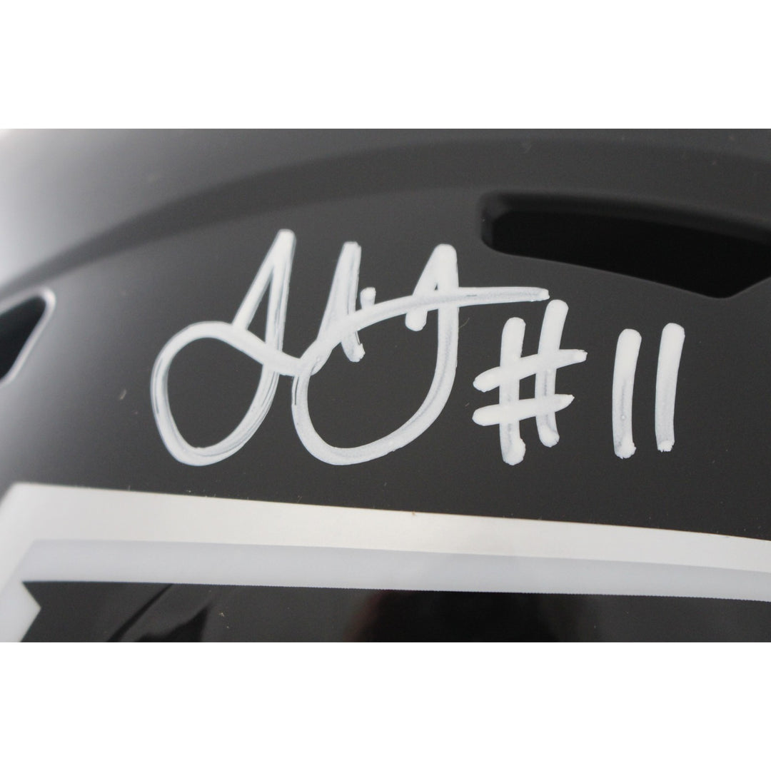 Julio Jones Autographed Atlanta Falcons F/S Helmet Beckett Witness 56459