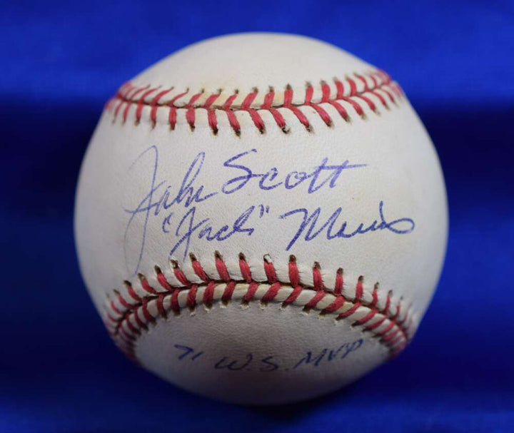 Jake Scott Jack Morris PSA DNA Auto American League Signed Baseball 91 WS MVP