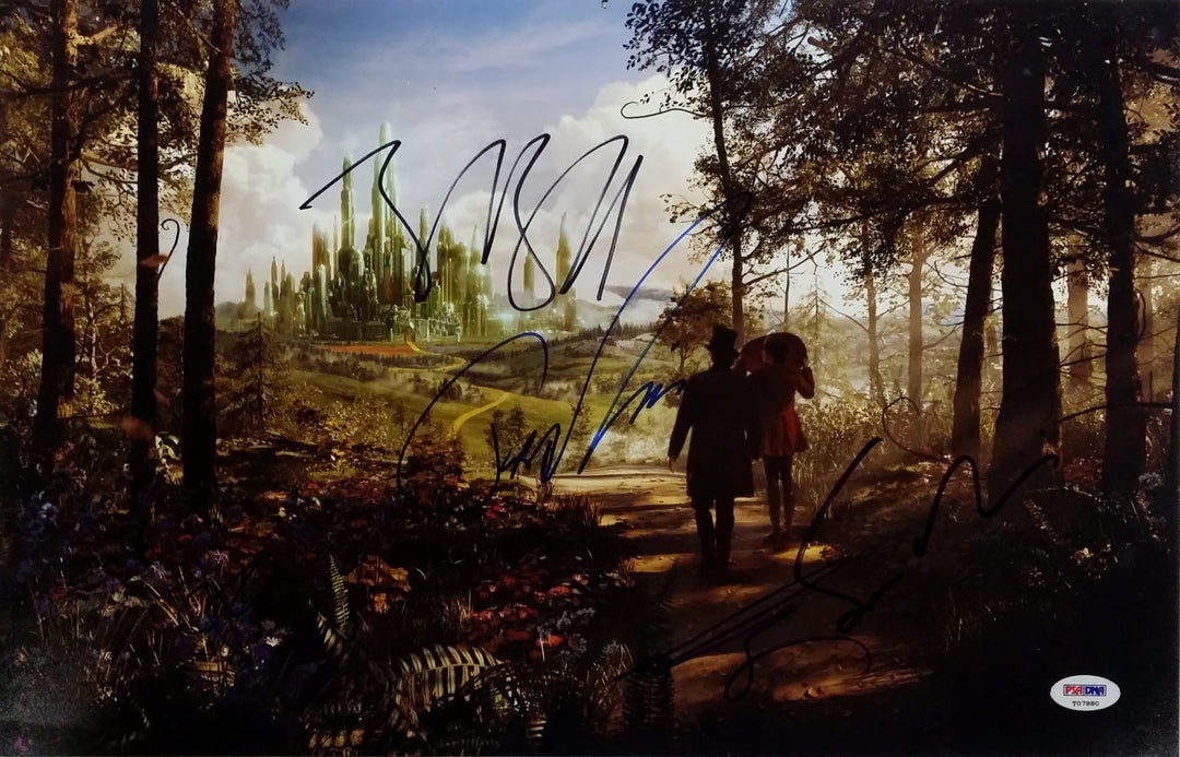 James Franco Bruce Campbell Braff OZ The Great And Powerful Signed Photo PSA