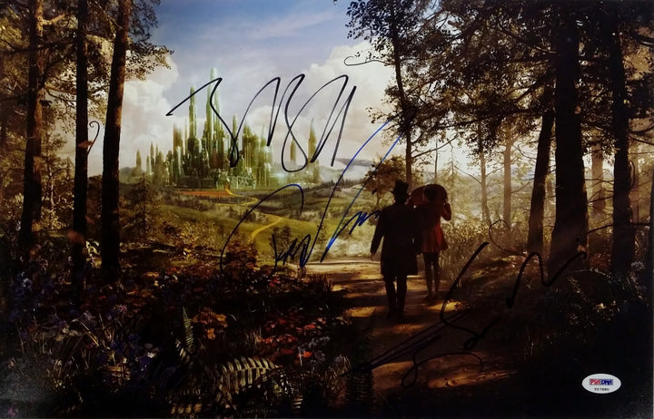 James Franco Bruce Campbell Braff OZ The Great And Powerful Signed Photo PSA