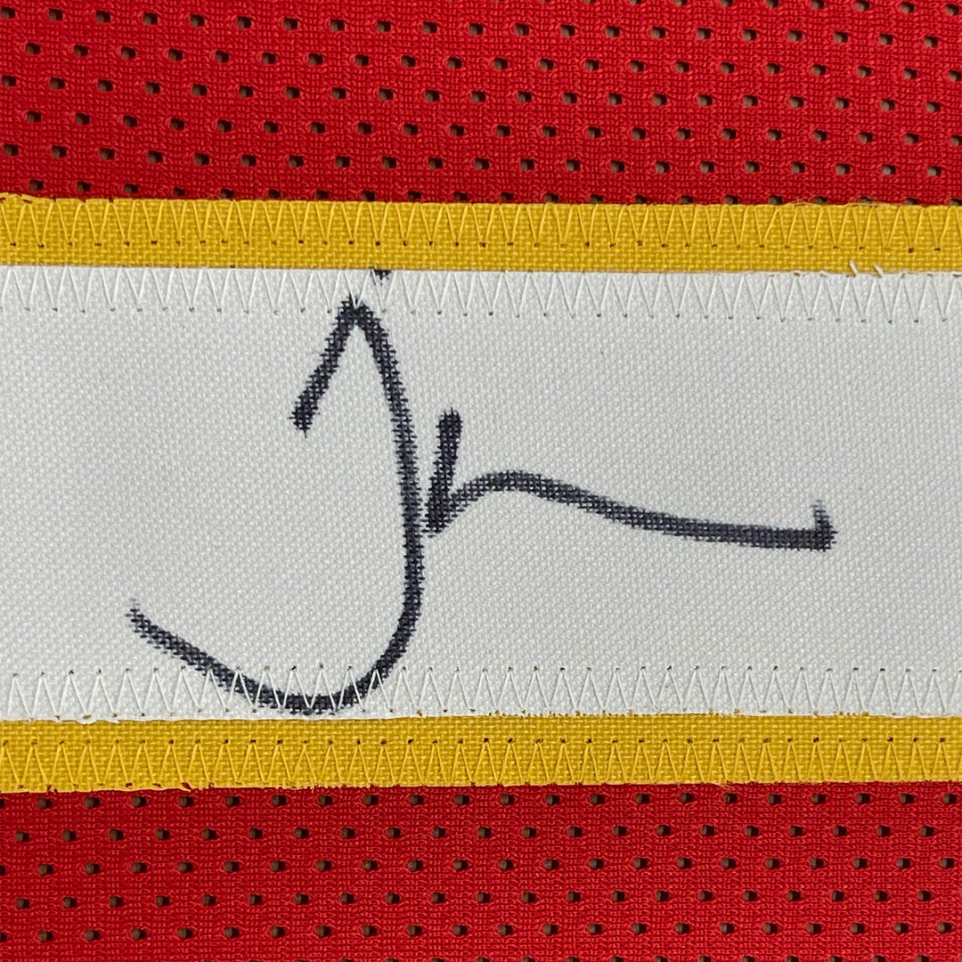 FRAMED Autographed/Signed TYREEK HILL 33x42 Kansas City Red Jersey JSA COA Auto