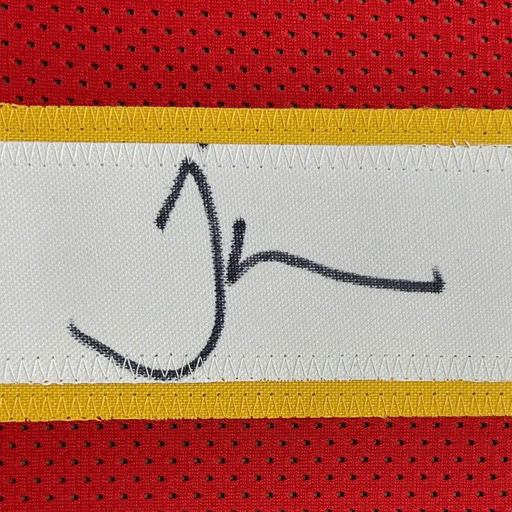 FRAMED Autographed/Signed TYREEK HILL 33x42 Kansas City Red Jersey JSA COA Auto