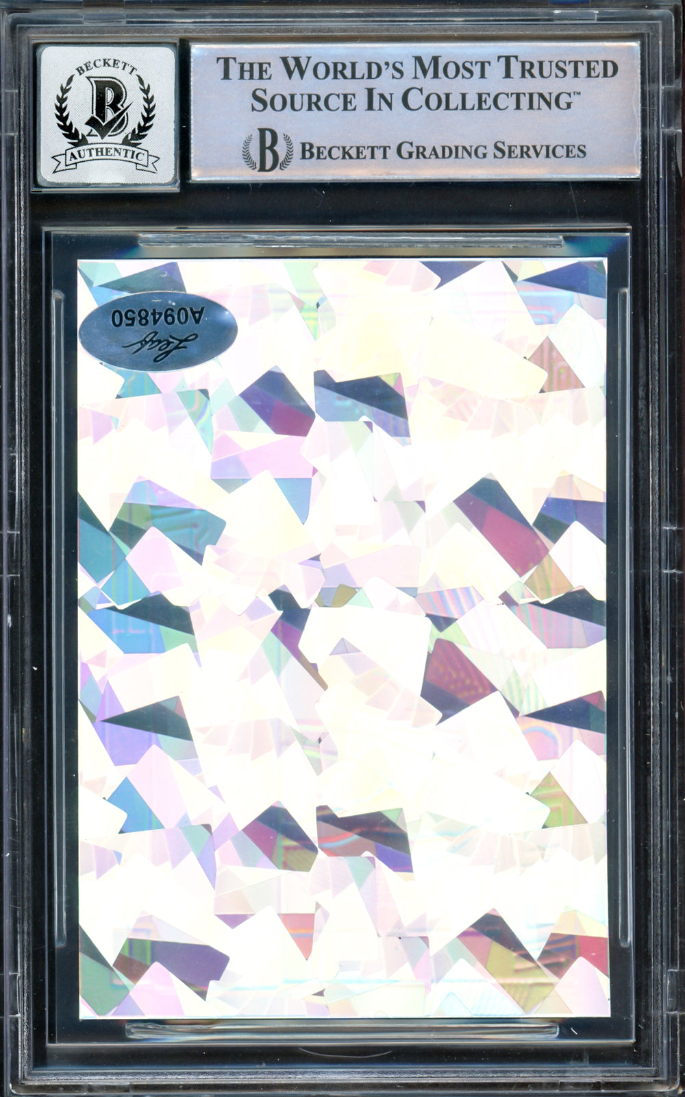 Jerry West Auto 2022-23 Leaf Optichrome Crystal Rainbow Card SMJW Sig 10 Beckett