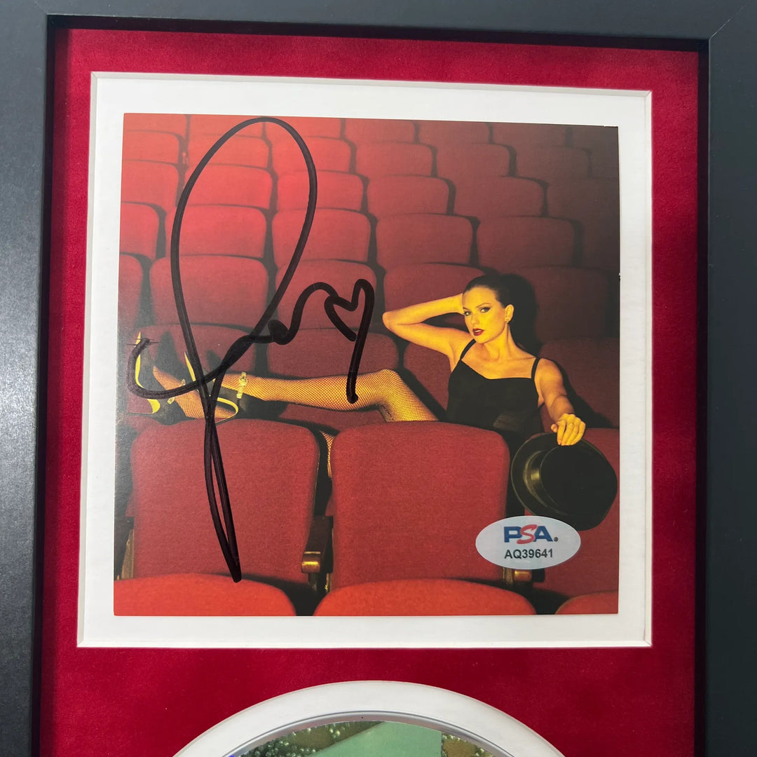 Taylor Swift Signed CD Cover Framed PSA/DNA Autographed The Life of a Showgirl