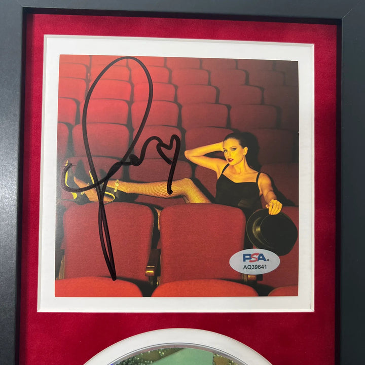 Taylor Swift Signed CD Cover Framed PSA/DNA Autographed The Life of a Showgirl