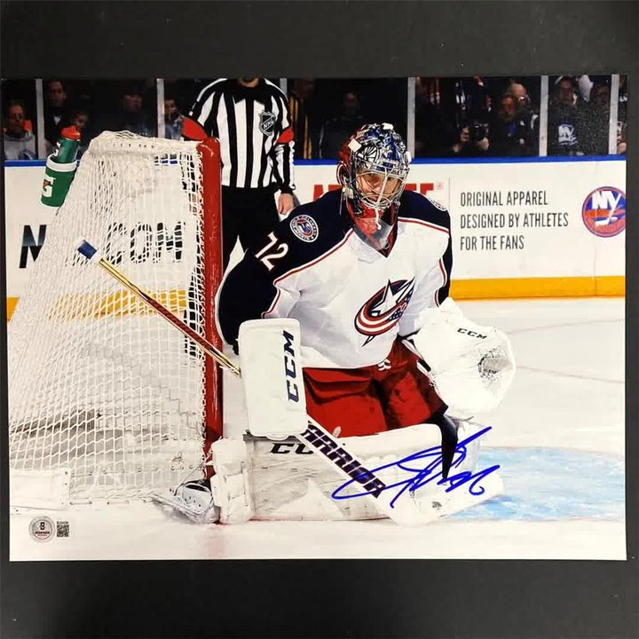 Sergei Bobrovsky signed Columbus Blue Jackets 11x14 photo autograph Beckett BAS