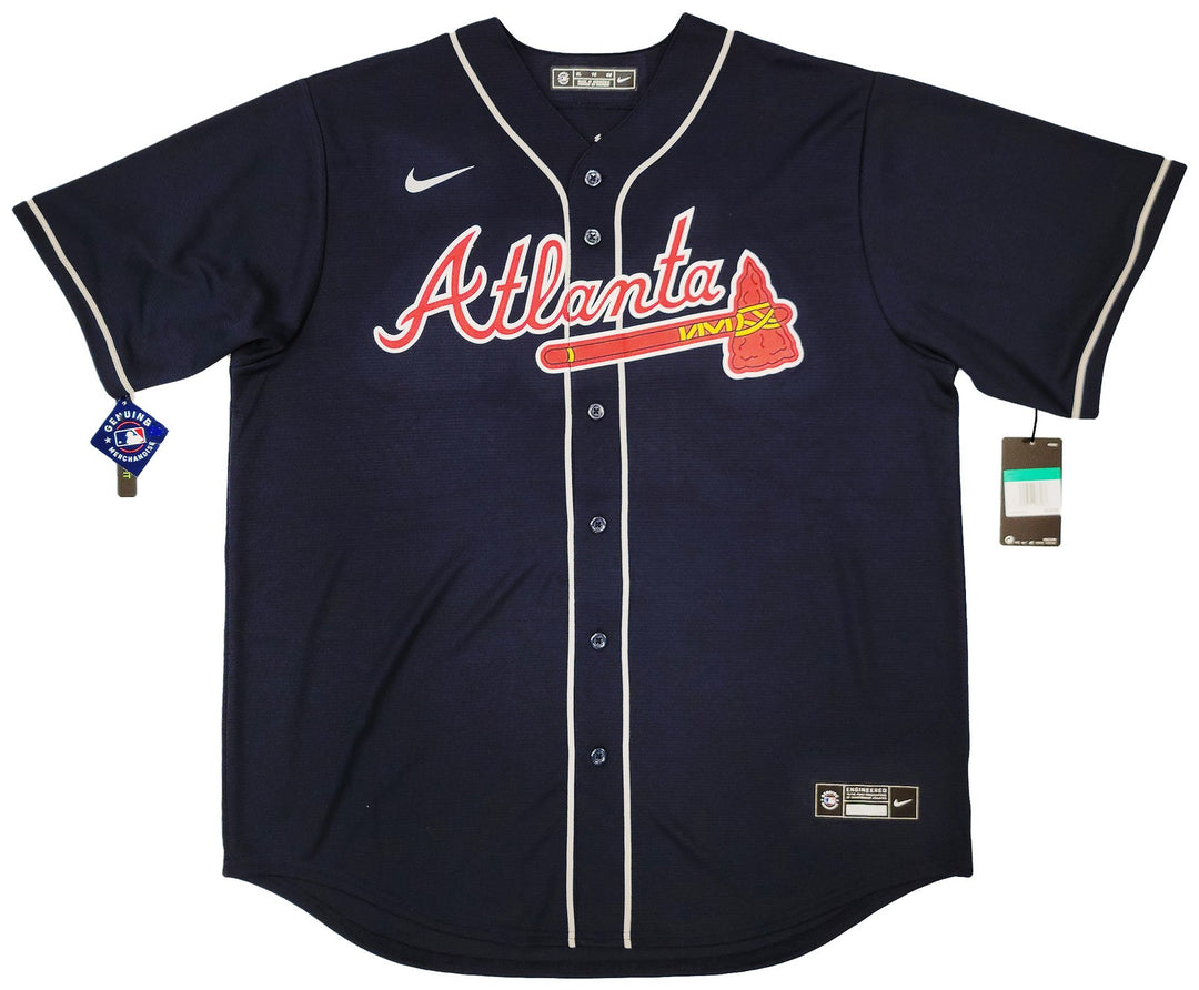 Atlanta Braves Ronald Acuna Jr. Signed Blue Nike Jersey Size XL Beckett