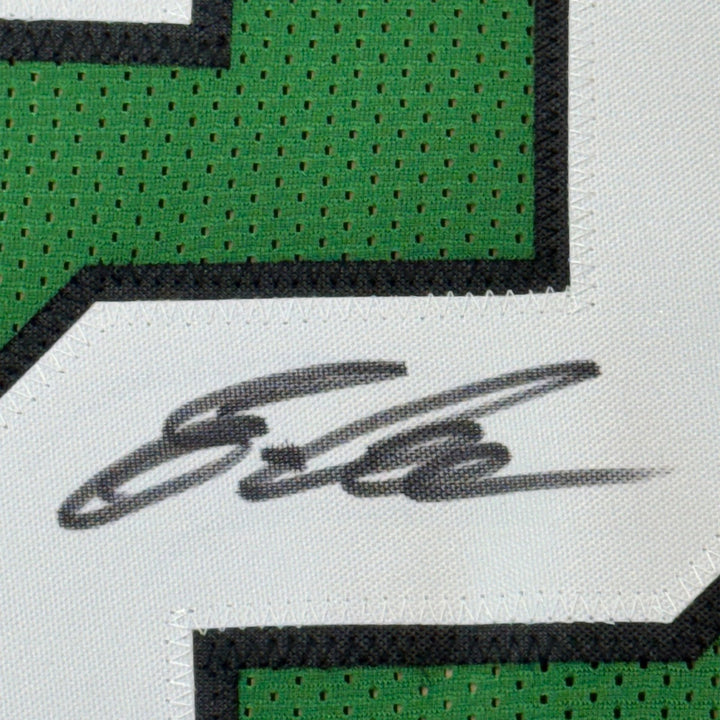Framed Autographed/Signed Eric Allen 35x39 Kelly Green Jersey BAS COA
