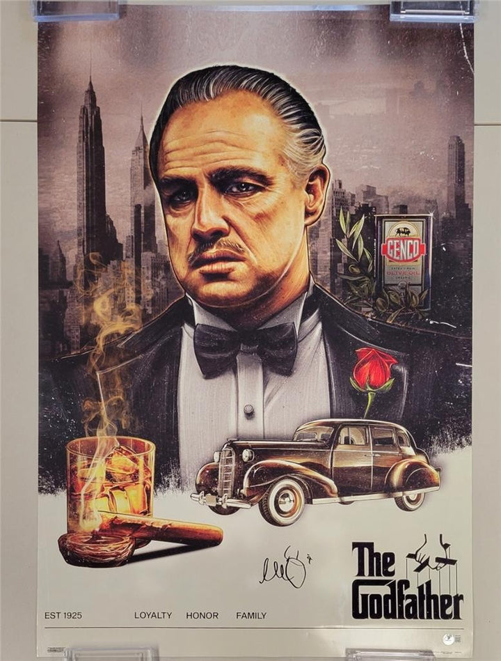 Al Pacino signed The Godfather 24x36 poster autograph Corleone (B) ~ Beckett BAS