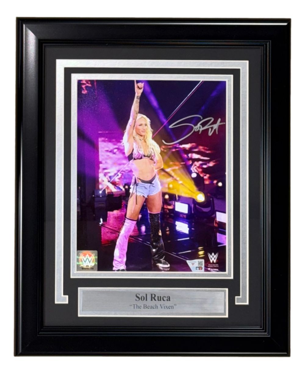 Sol Ruca Signed Framed 8x10 WWE Photo Fanatics