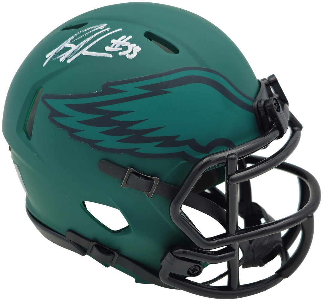 Brandon Graham Signed Philadelphia Eagles Rave Green Speed Mini Helmet JSA