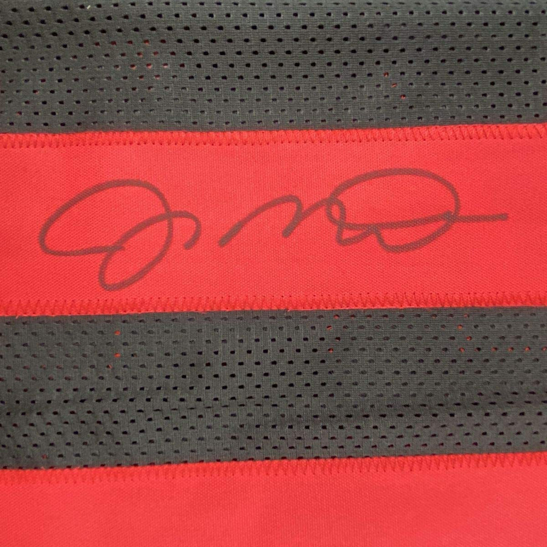 Autographed/Signed Joe Montana San Francisco Black Football Jersey JSA COA