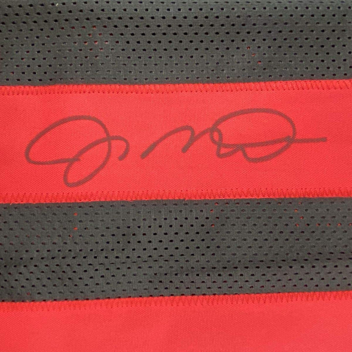 Autographed/Signed Joe Montana San Francisco Black Football Jersey JSA COA