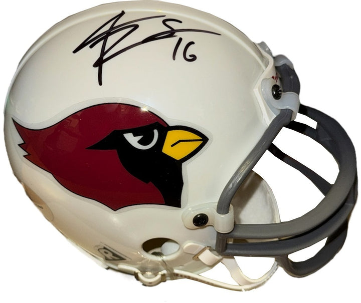 Jake Plummer signed Arizona Cardinals Riddell NFL Mini Helmet Snake-Playoff Holo