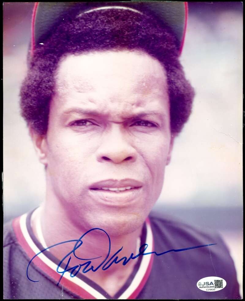 Rod Carew JSA Coa Signed 8x10 Photo Autograph