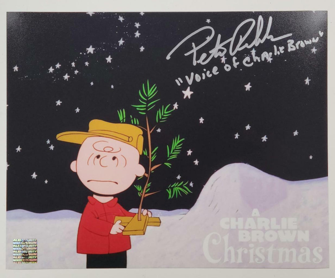 Peter Robbins signed 8x10 Photo A Charlie Brown Christmas ~ Holo