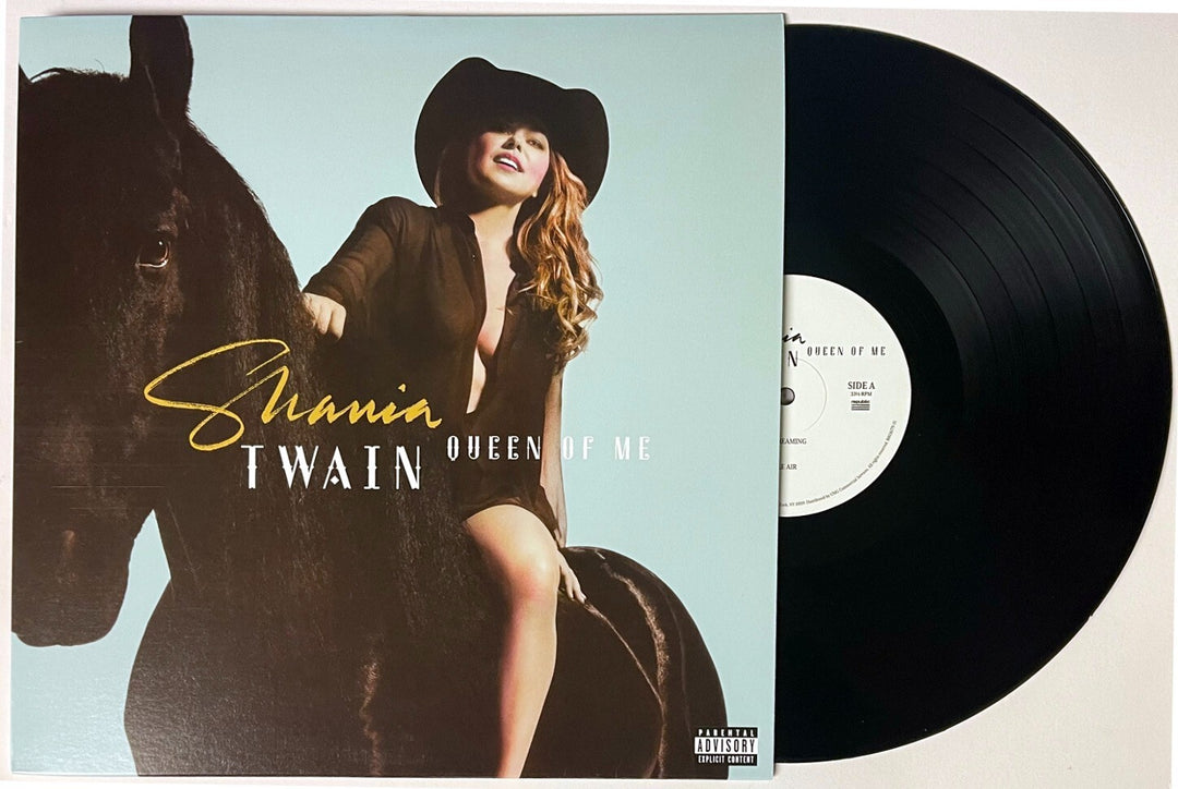 Shania Twain signed 2023 Queen of Me 11x11 Art Card/Album Cover/LP/Vinyl/Record