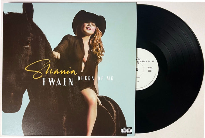 Shania Twain signed 2023 Queen of Me 11x11 Art Card/Album Cover/LP/Vinyl/Record