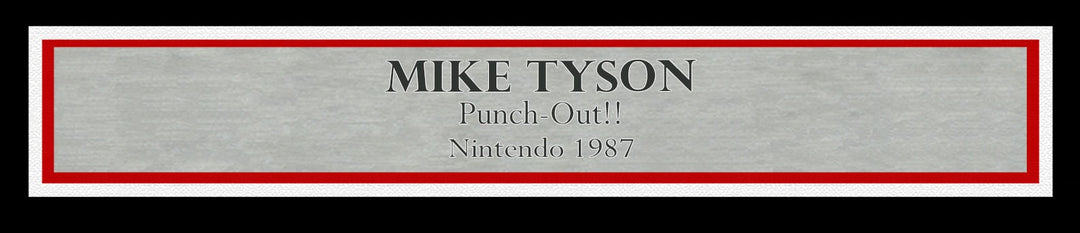 Mike Tyson Signed 8x10 Photo Nintendo Punch-Out!! With NES Controller BAS QR