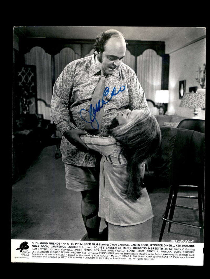 James Coco JSA Coa Signed 8x10 Such Good Friends Photo Autograph