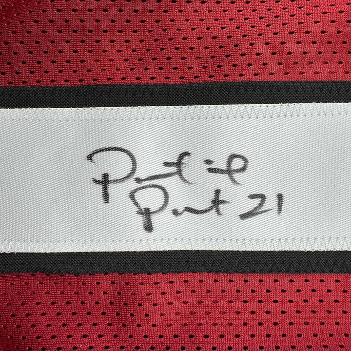 Framed Autographed/Signed Patrick Peterson 33x42 Arizona Red Jersey JSA COA