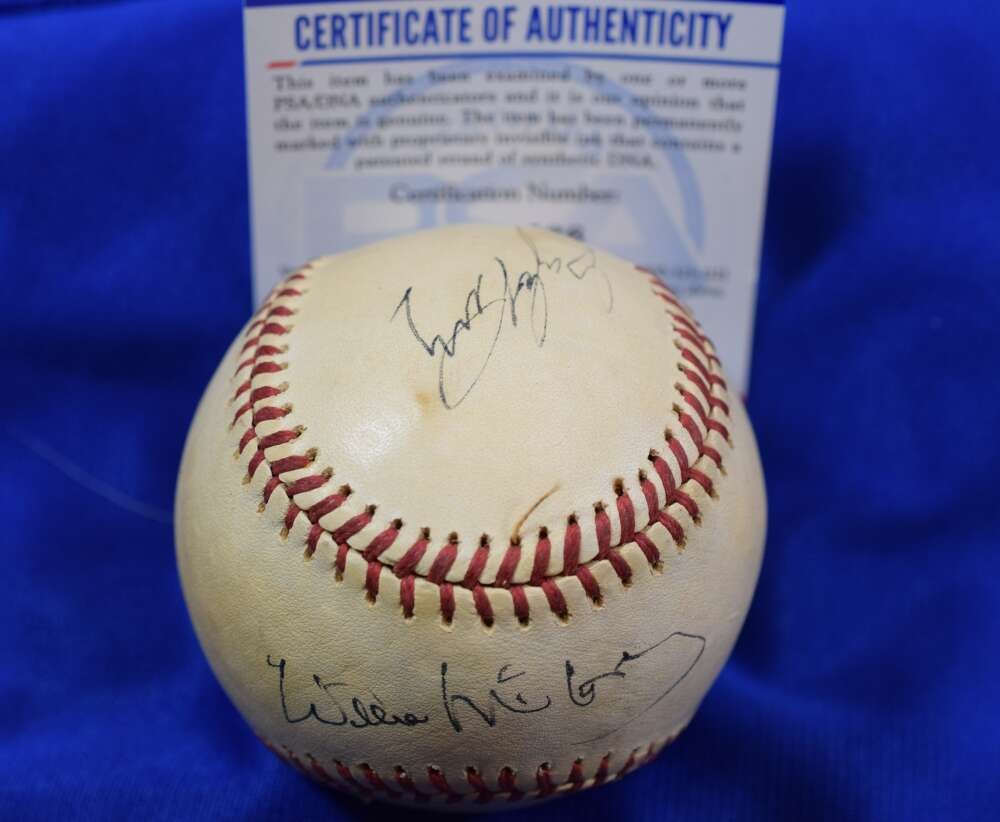 Willie McCovey Gaylord Perry PSA DNA Autograph Official Signed Baseball