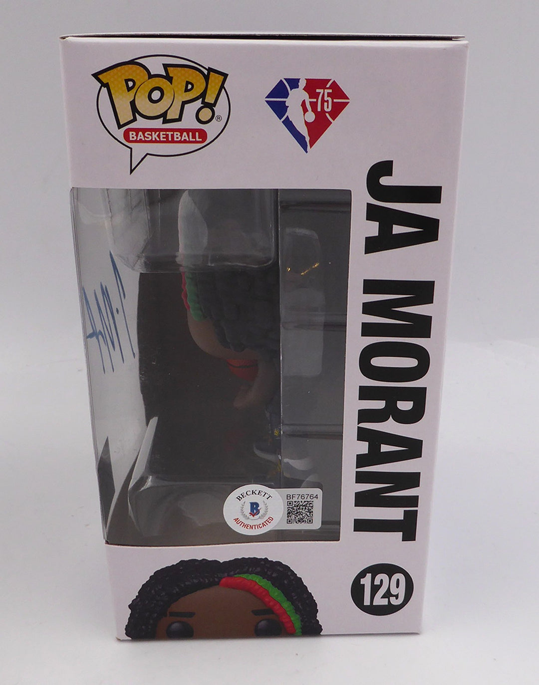 Ja Morant Signed Funko POP Vinyl Figurine Memphis Grizzlies Beckett #BF76764