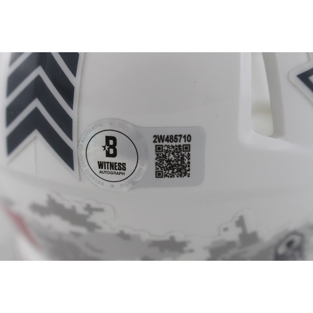 JaMarr Chase Autographed Cincinnati Bengals 24 STS Mini Helmet Beckett 48959