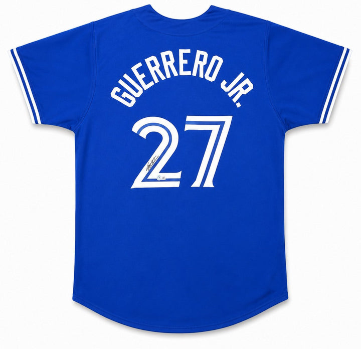 Toronto Blue Jays Vladimir Guerrero Jr. Signed Blue Jersey Beckett BAS QR
