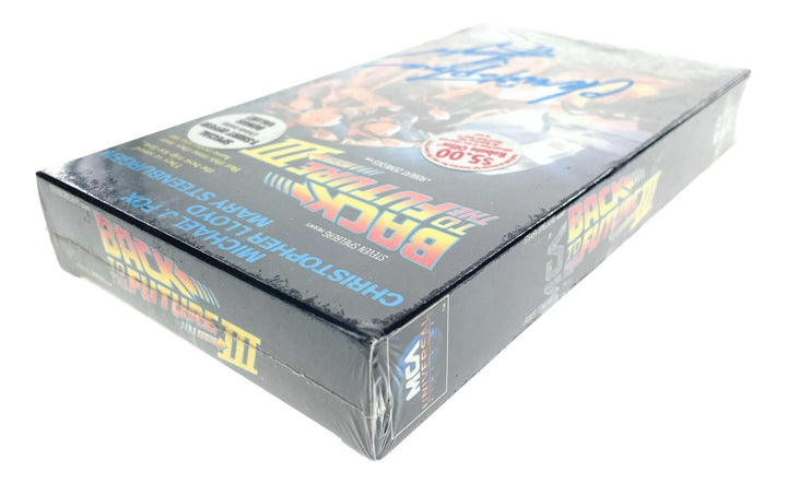 Christopher Lloyd Autographed SEALED Back to Future III VHS Tape 1990 JSA COA