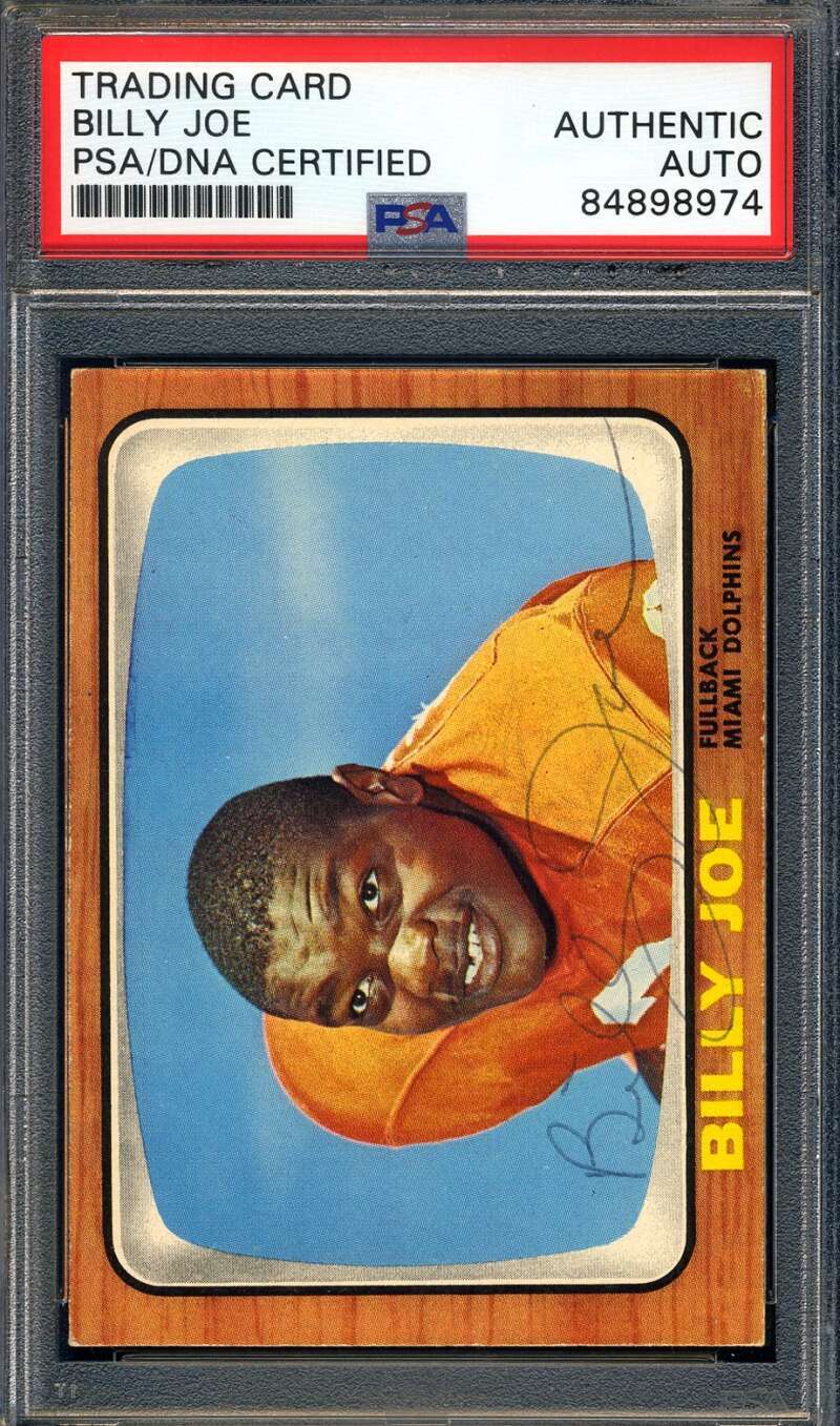 Billy Joe PSA DNA Coa Signed 1966 Topps Football Autograph