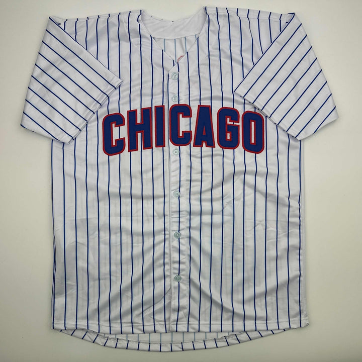 Facsimile Autographed Kyle Tucker Chicago Pinstripe Reprint Jersey Size Men's XL