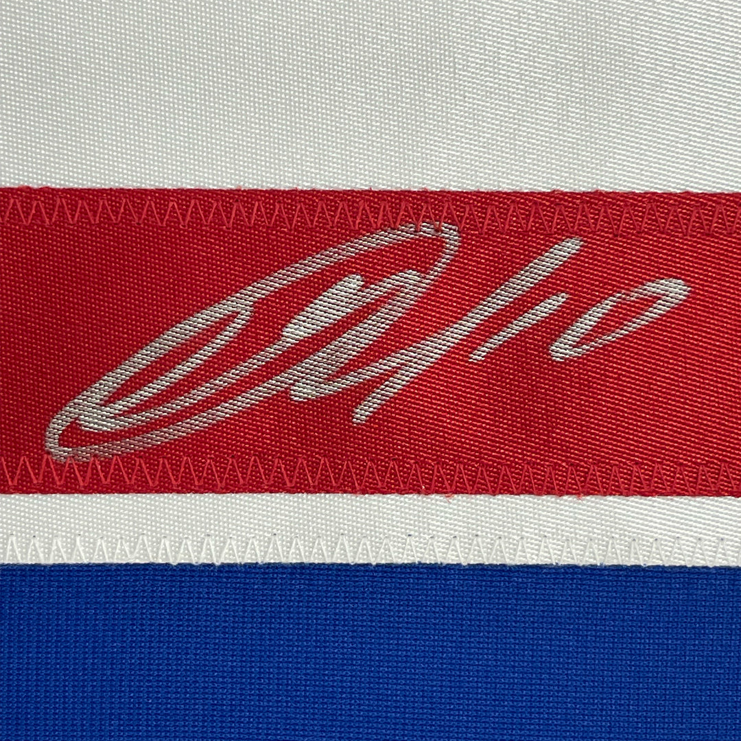 Framed Autographed/Signed Artemi Panarin 33x42 New York Blue Jersey JSA COA