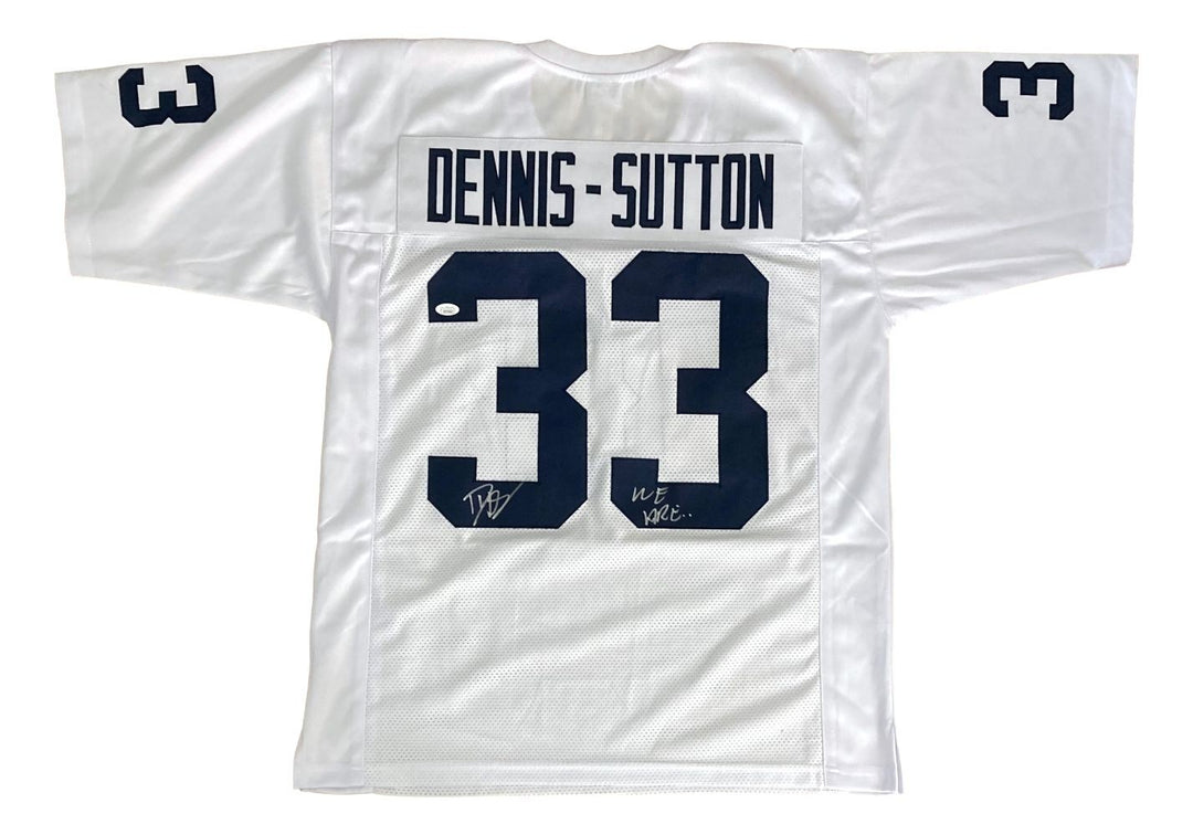 Dani Dennis-Sutton Penn State Signed White Football Jersey We Are JSA